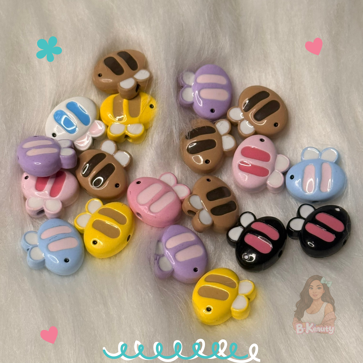 Metal Bee Beads