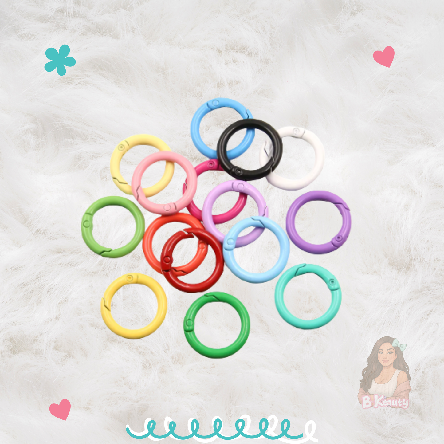 Keychain Rings – 20mm (10 pcs)