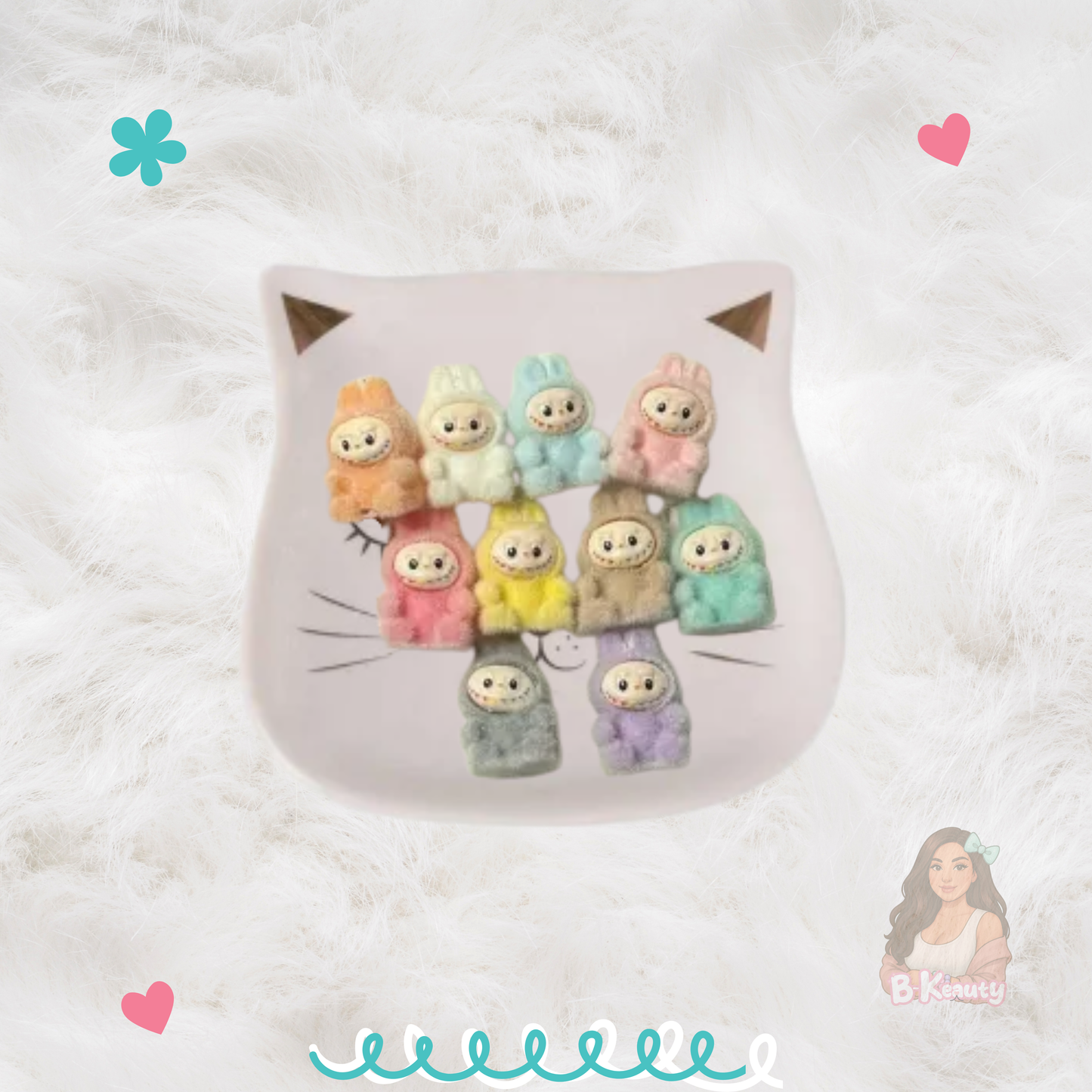 Fuzzy Monster Pen Topper Beads