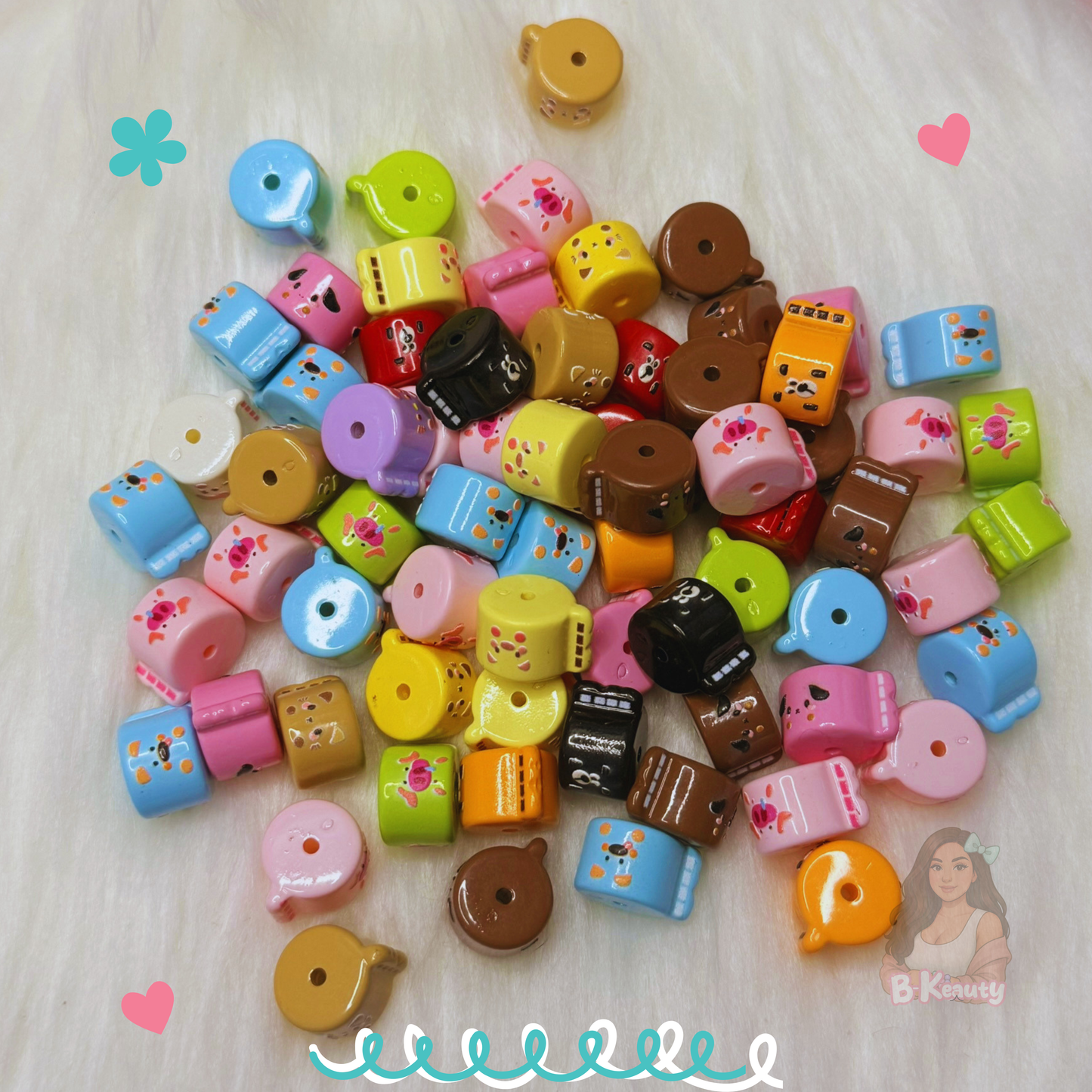 Kawaii Toilet Paper Bead Mix 🧻💖