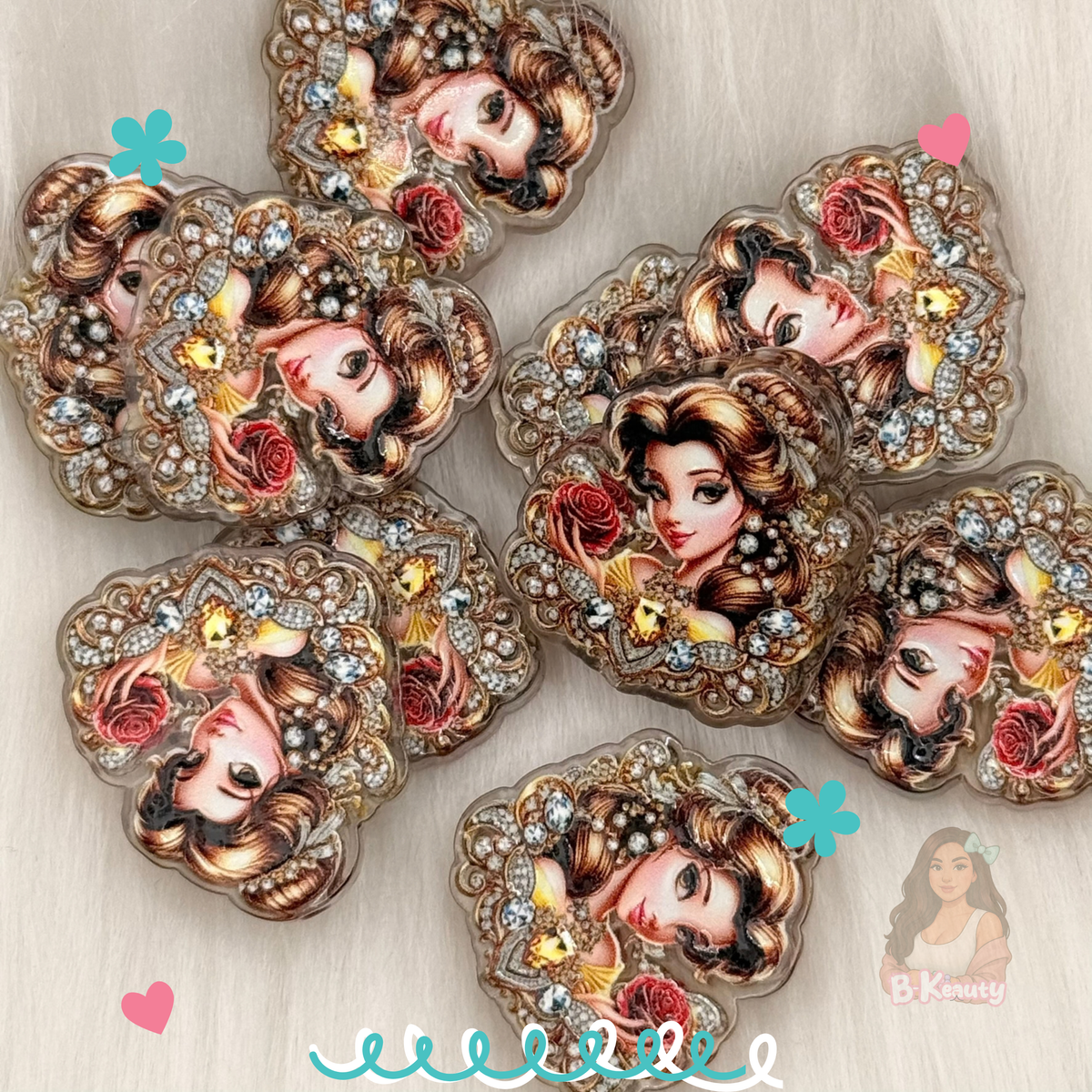 Yellow Princess Acrylic Beads ππ