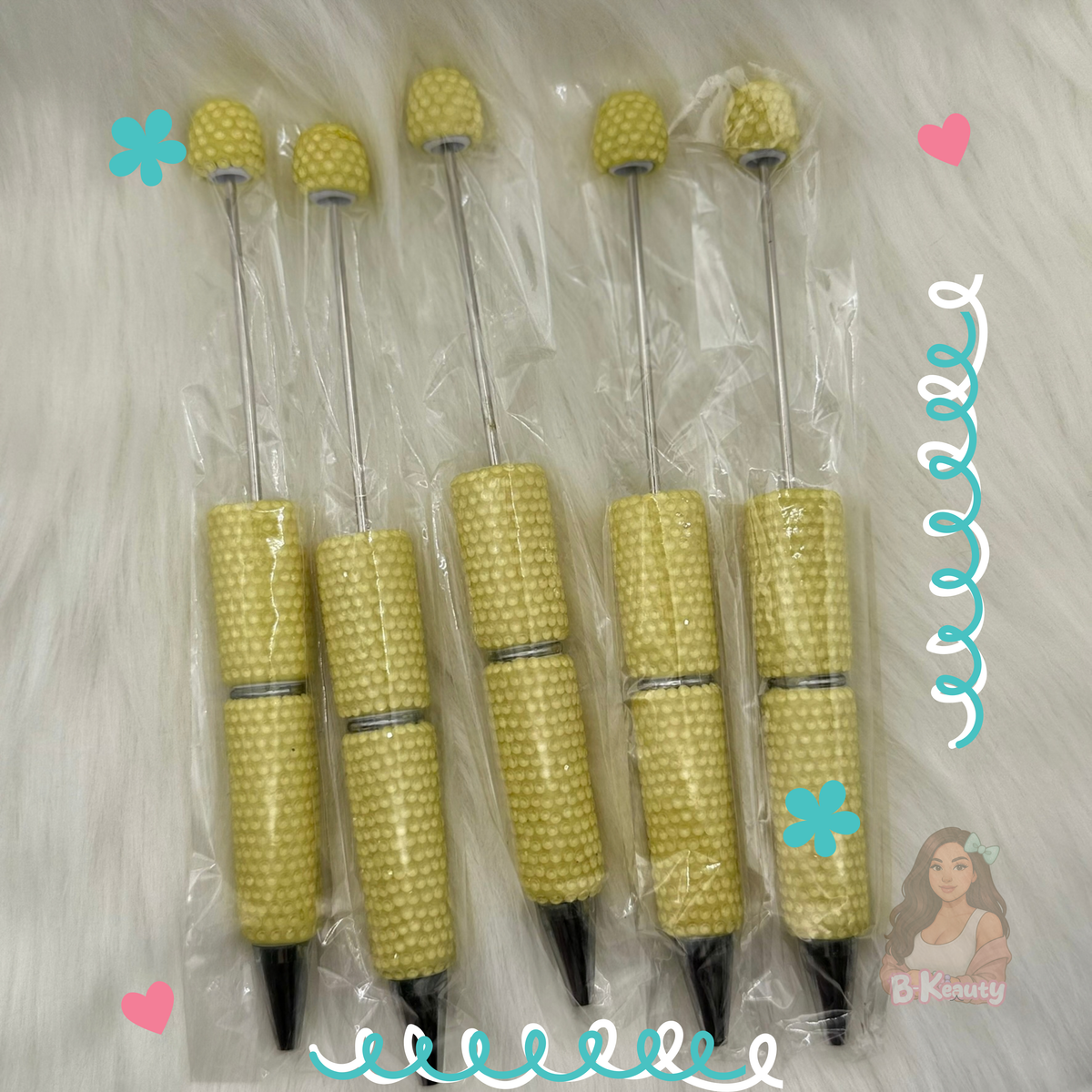 Rhinestone Clay Beadable Pen ✨