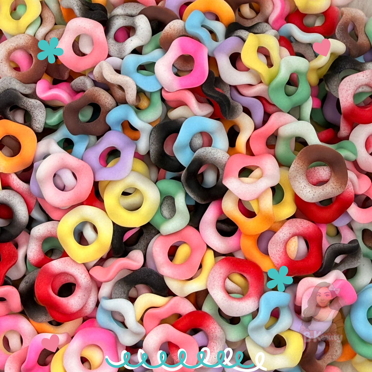 Matte Ombre Wavy Spacers