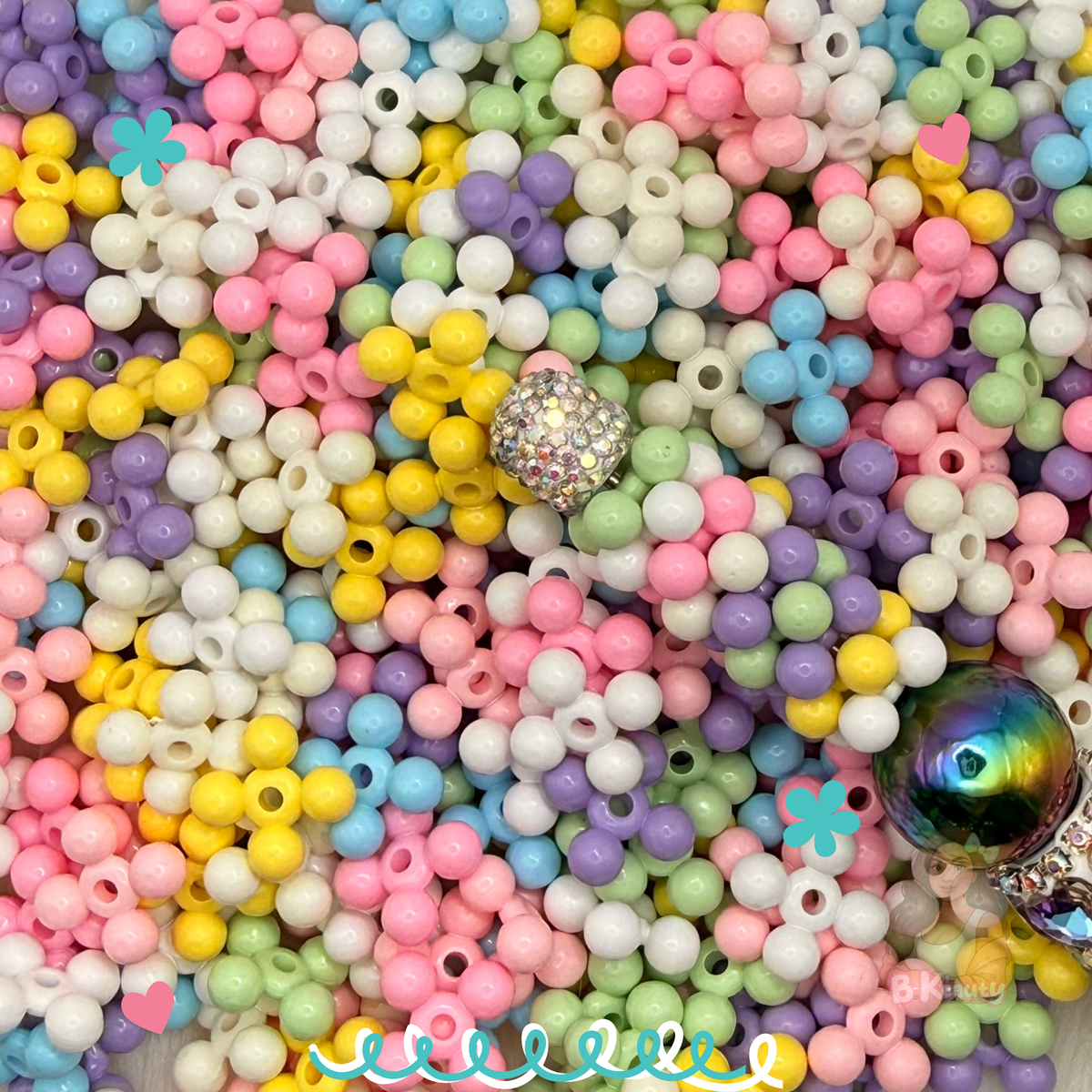 Pastel Spinner Beads