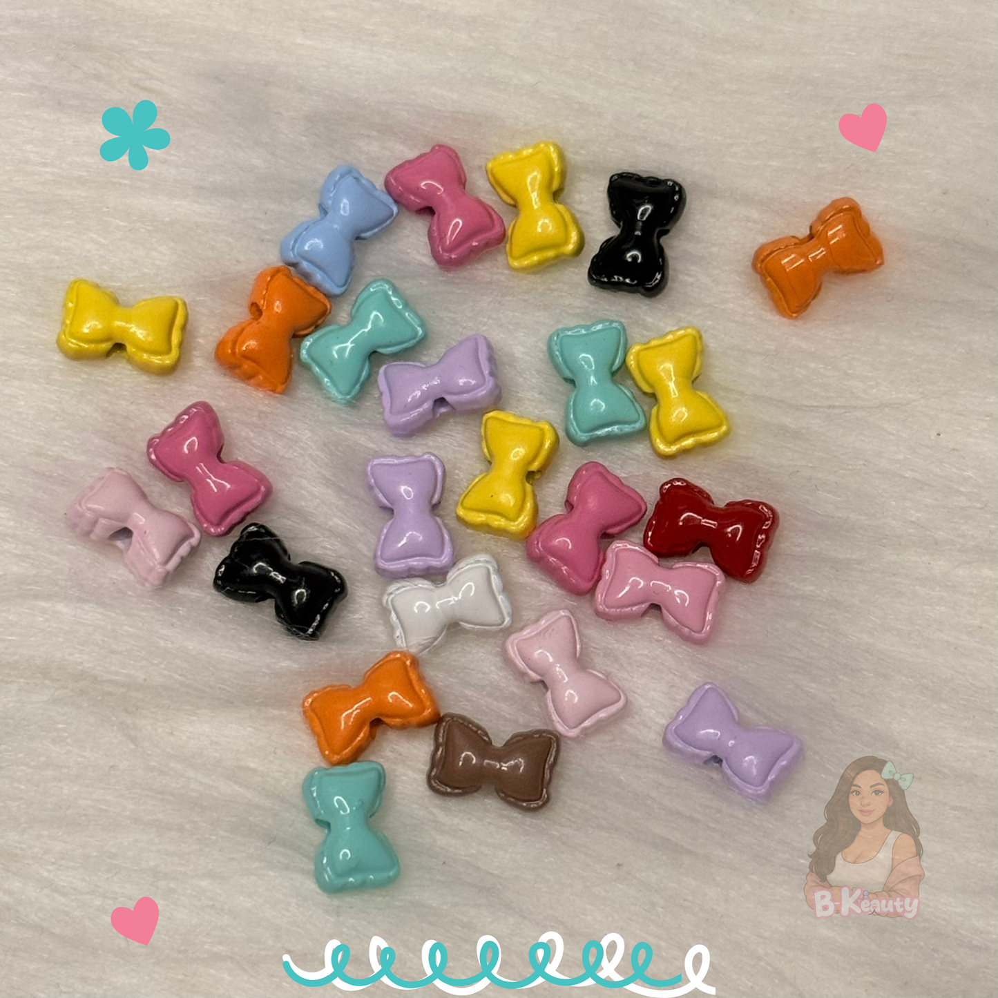 Kawaii Bow Metal Beads 🎀✨