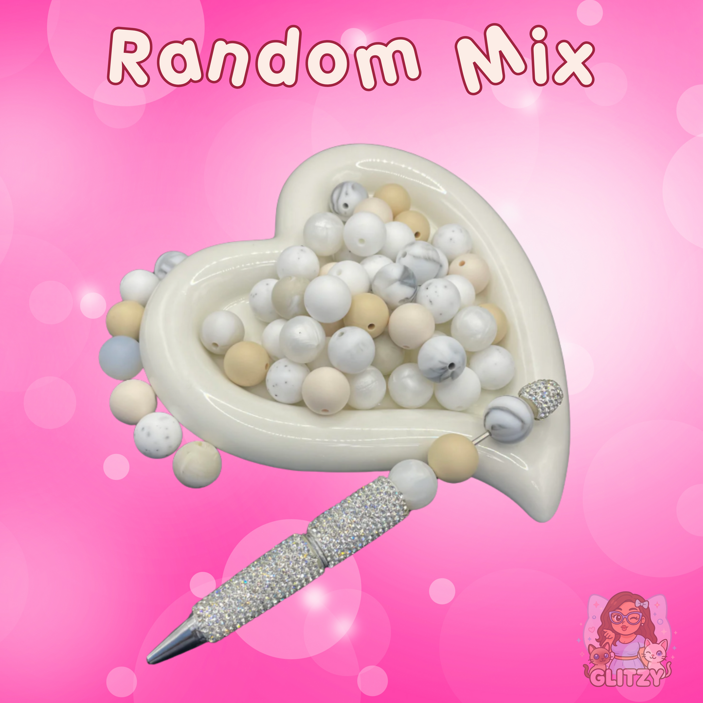 Milky Way – 15mm Silicone Beads Mix