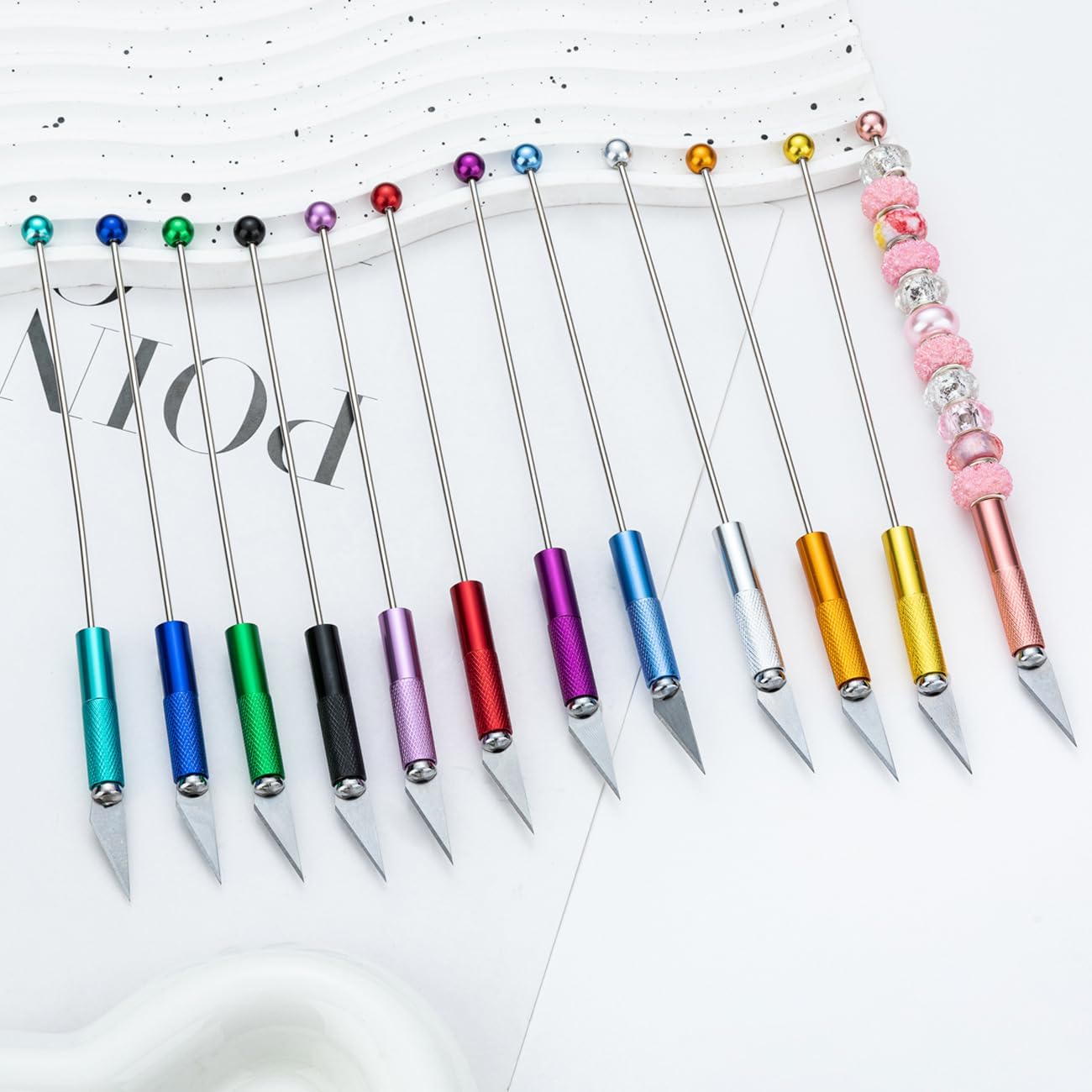 Beadable Craft Knife with Blank Handle