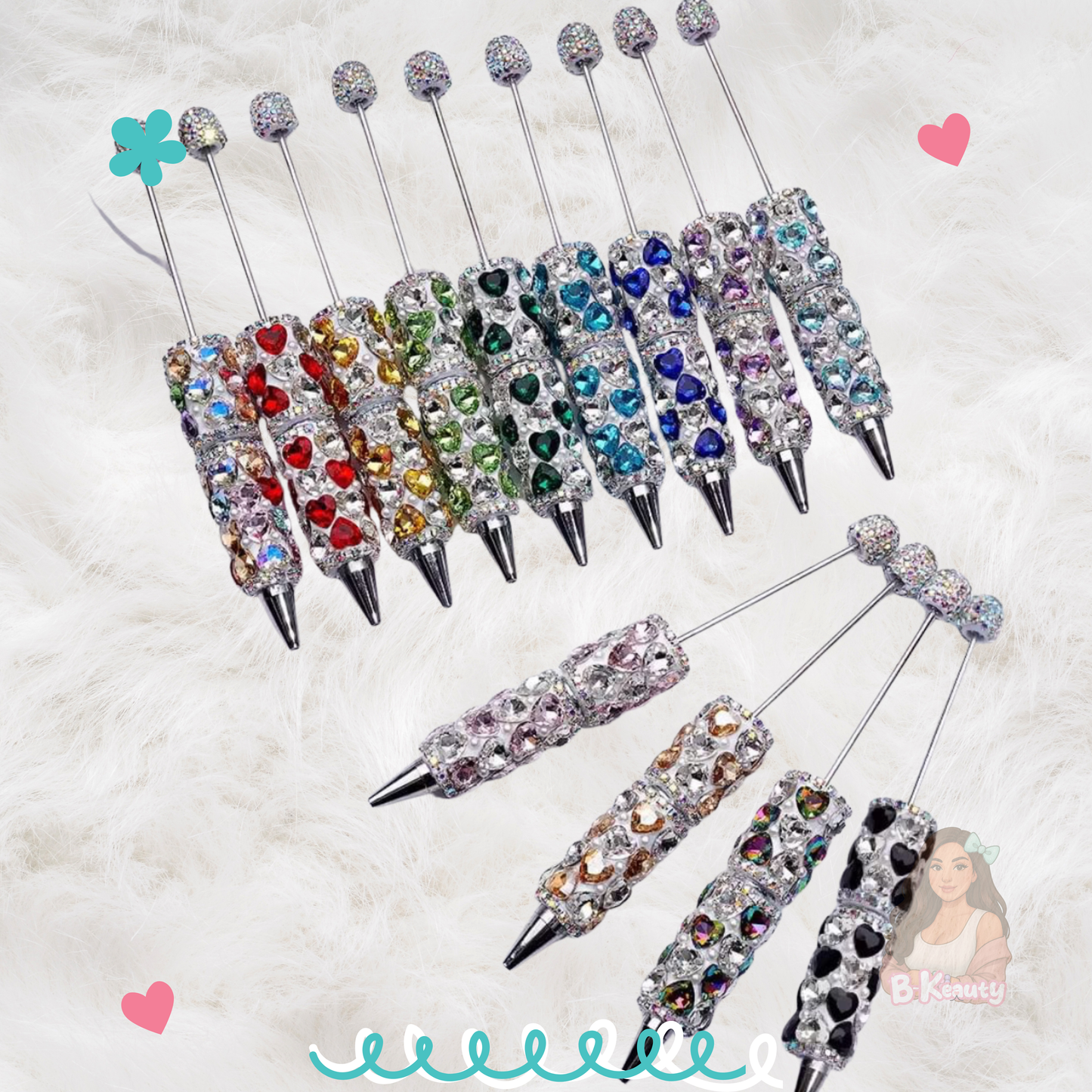 Crystal Heart Bling Pen ✨