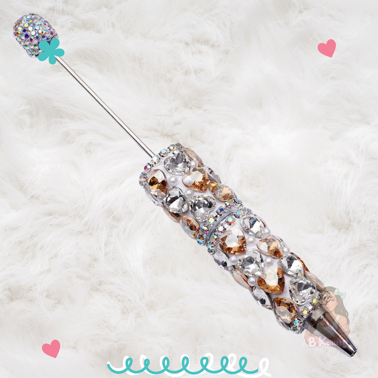 Crystal Heart Bling Pen ✨
