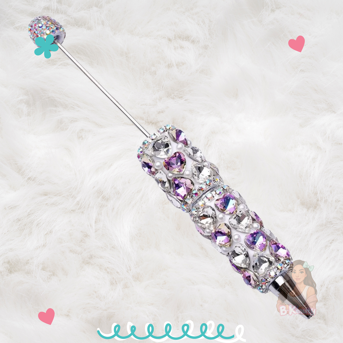 Crystal Heart Bling Pen ✨