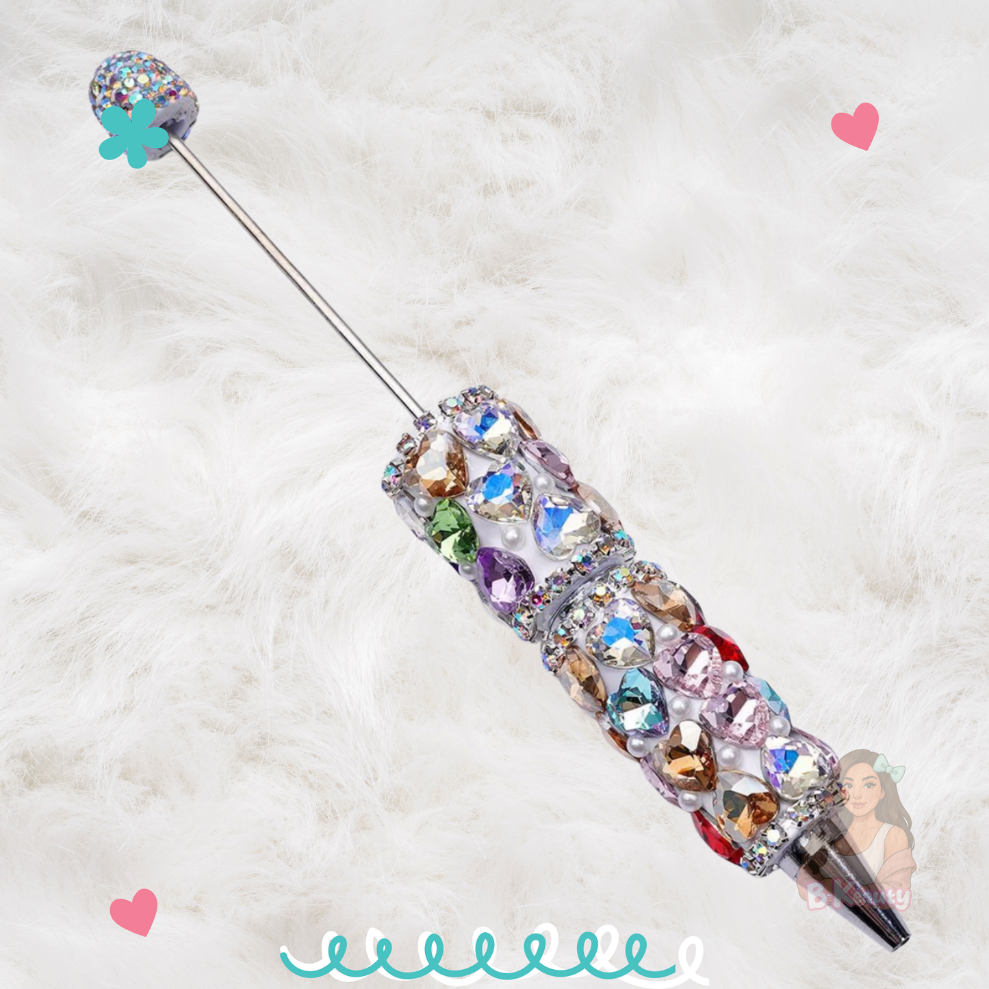 Crystal Heart Bling Pen ✨