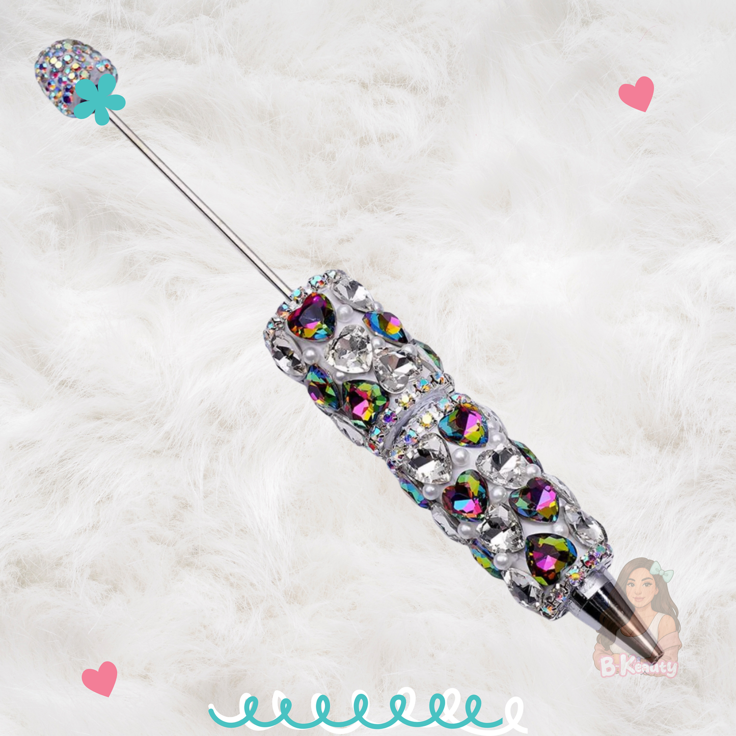 Crystal Heart Bling Pen ✨