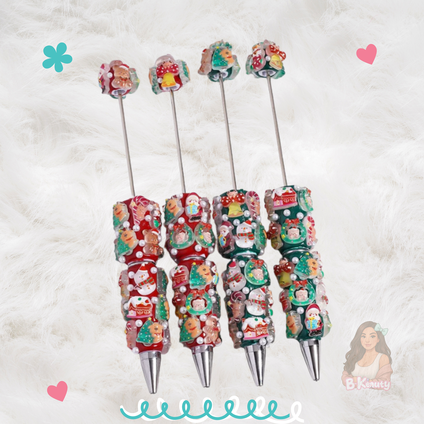 Beadable Clay Hand made pens