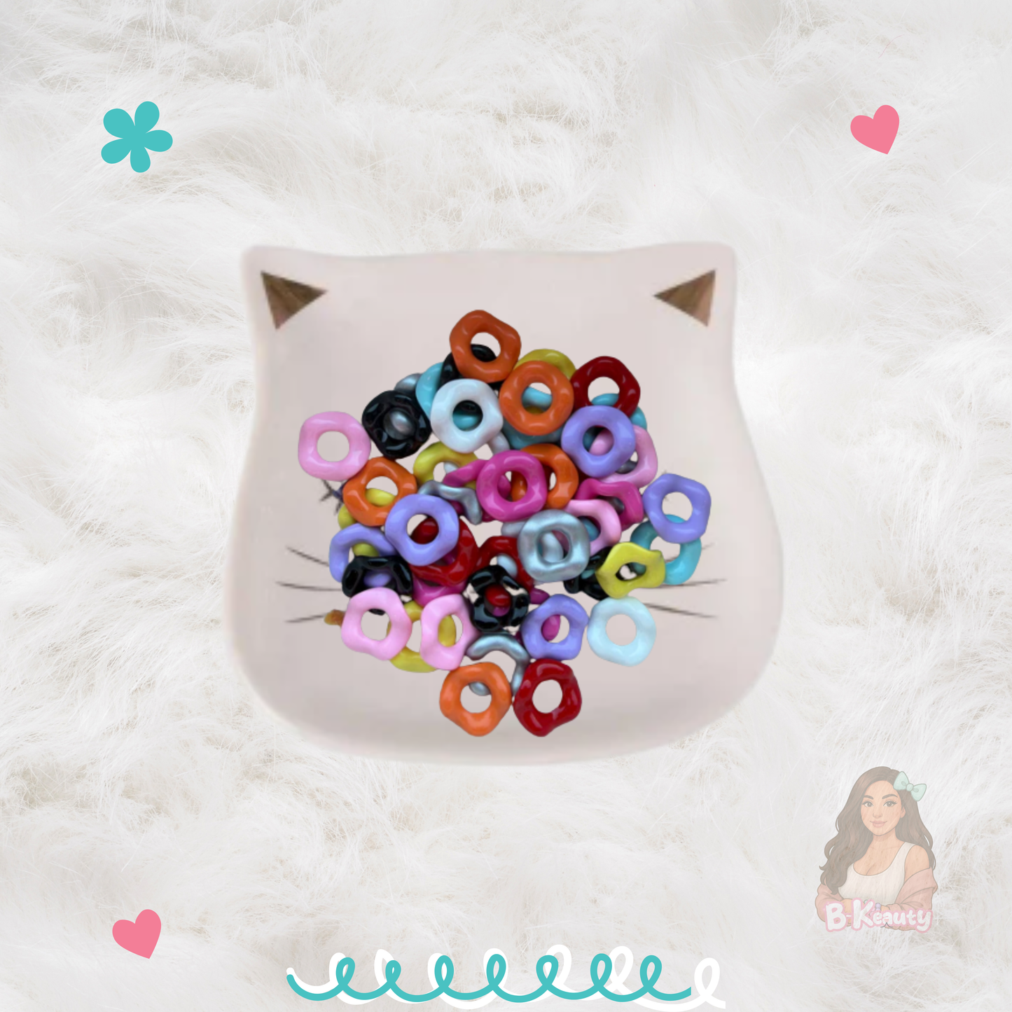 15mm Wavy Spacers Mixed (50 pieces)