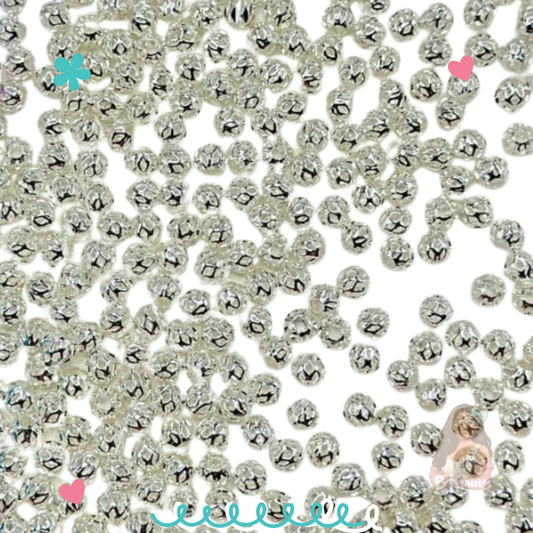 Silver Metal Beads 6mm