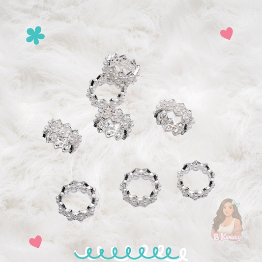 12mm Silver Crown Pearl Spacer
