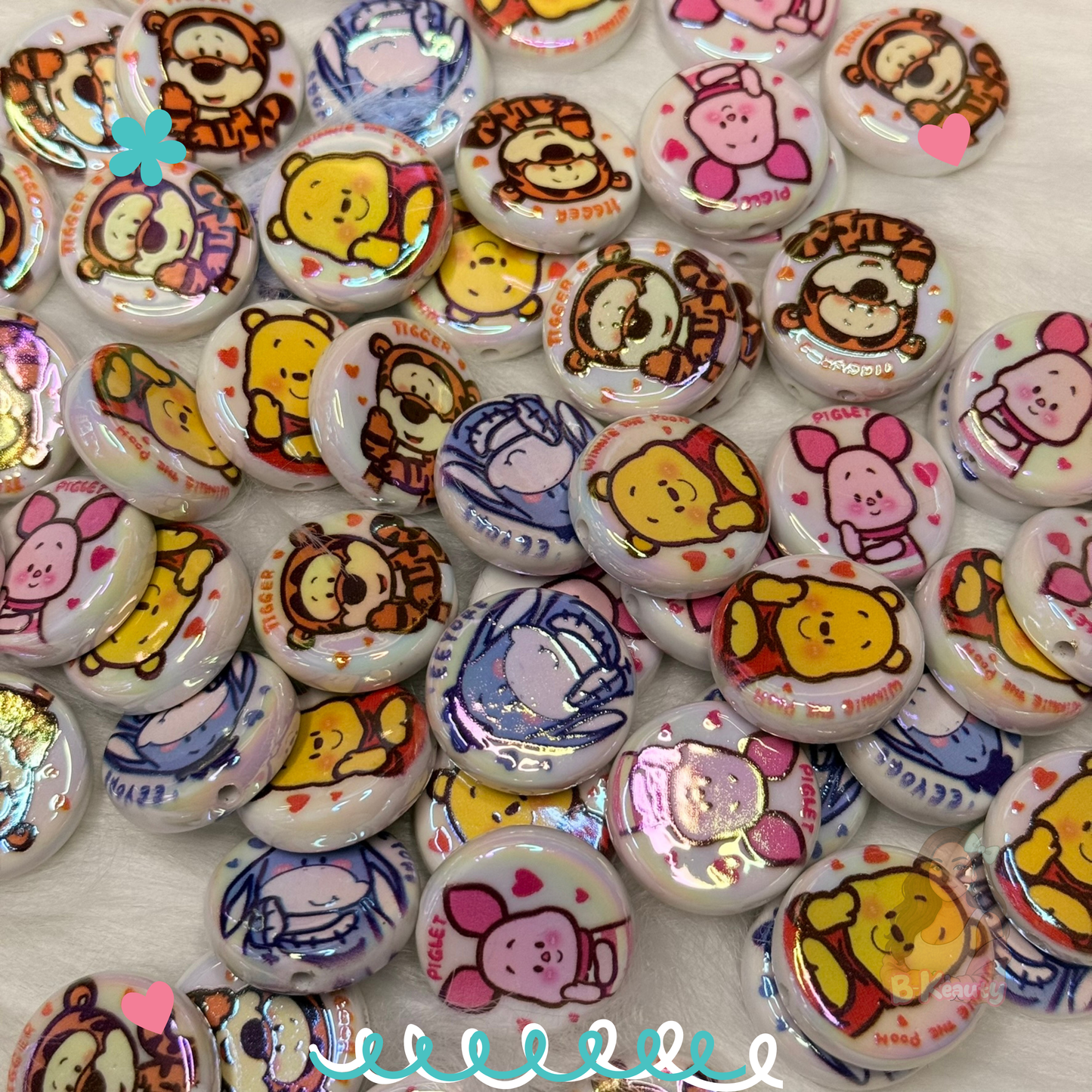 Honey Bear Character Beads Mix