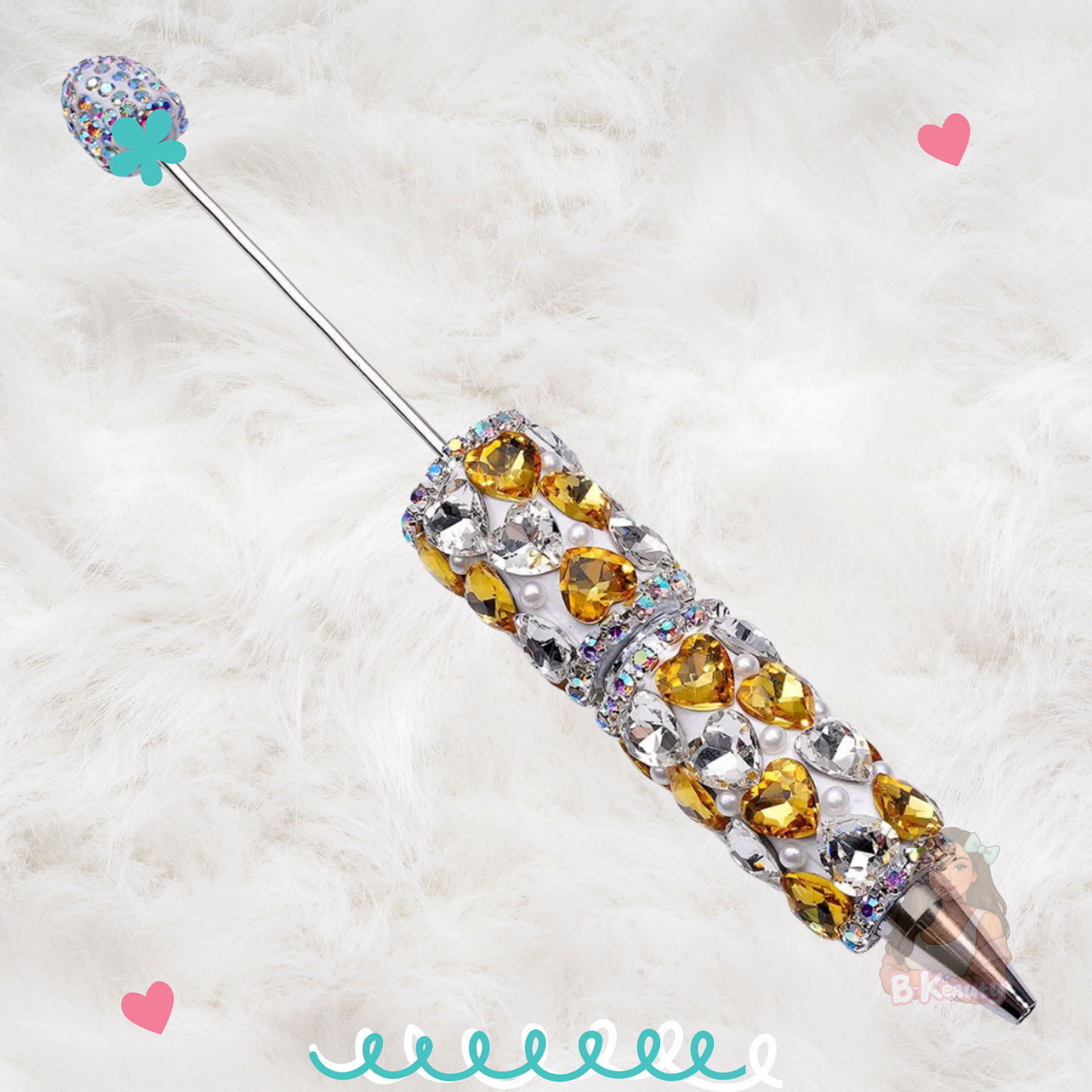 Crystal Heart Bling Pen ✨