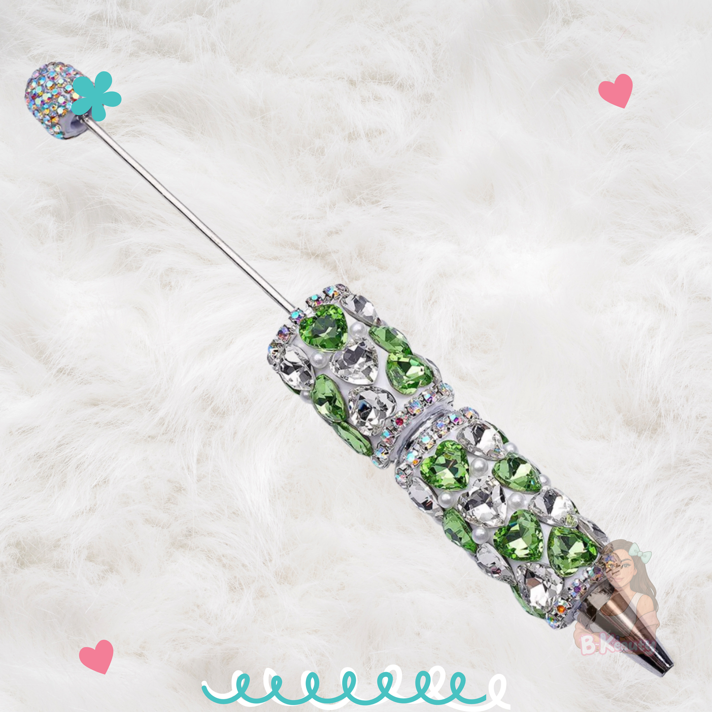 Crystal Heart Bling Pen ✨