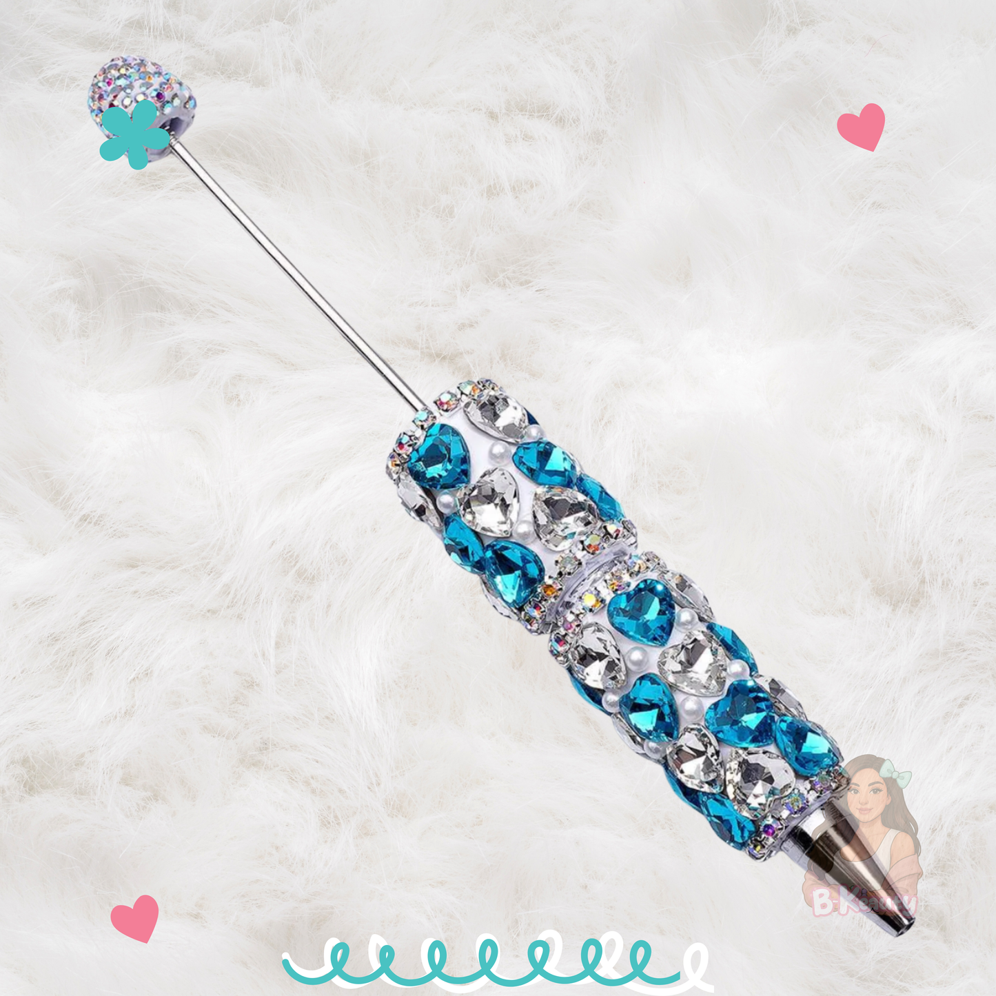 Crystal Heart Bling Pen ✨
