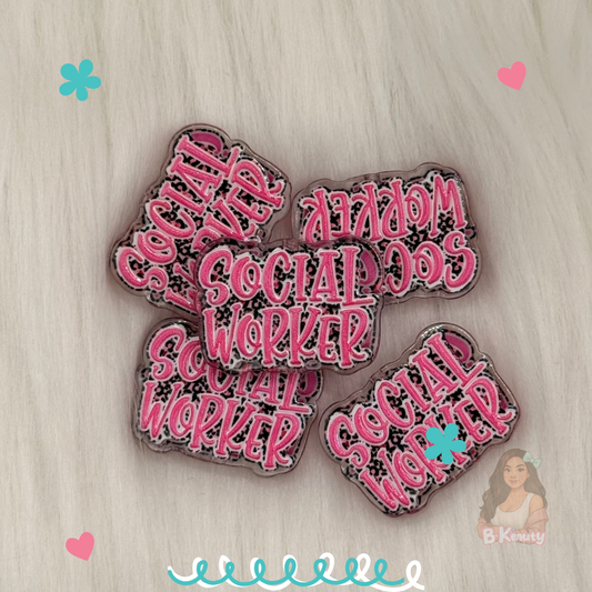 Social Worker Acrylic Beads