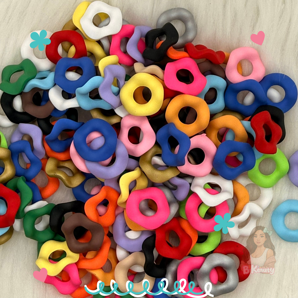 Matte Wavy Spacers